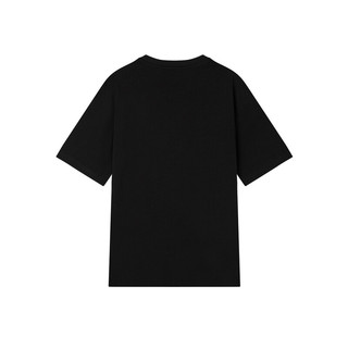 Semir 森马 男士圆领短袖T恤 10-7422100136 黑色 S