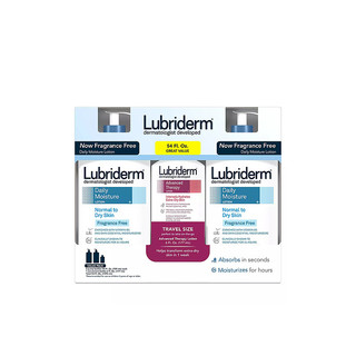 Lubriderm 保湿乳液家庭套装三件套保湿滋润易吸收 709ml*2+177ml身体乳