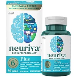NEURIVA Plus 营养补充剂，一瓶30粒，加入上B6，B12和叶酸