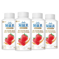 限地区、PLUS会员：MENGNIU 蒙牛 冠益乳 燕麦草莓味酸奶 250g*4瓶