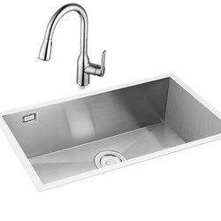 MOEN 摩恩 夏格系列 手工单槽套装 700mm+抽拉龙头