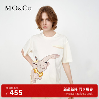 MO&Co. 摩安珂 X 迪士尼小飞象 女士圆领短袖T恤 MBB1TEE001