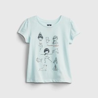 Gap 盖璞 女幼童泡泡袖T恤