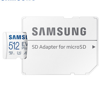 SAMSUNG 三星 MB-MC512G/CN Micro-SD存储卡（UHS-I、V30、U3、A2)