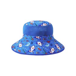 kocotree kk樹 KQ21119 兒童防曬帽 藍色鯊魚 M