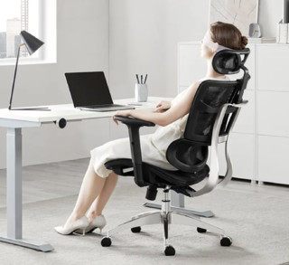 HBADA 黑白调 智尊A1 人体工学电脑椅