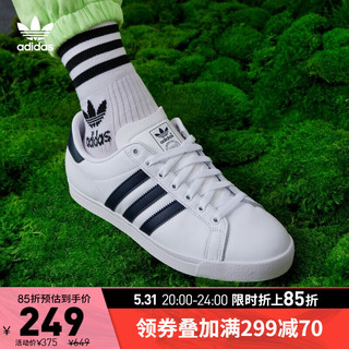 adidas 阿迪达斯 ORIGINALS Coast Star 中性休闲运动鞋 EE9950 亮白/学院藏青蓝 41