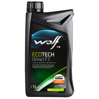 WOLF 比利时原装进口 ECO节油系列 全合成机油 0W-40 SN级 A3/B4  四类油+钼  推荐燃油或混动车型 1升