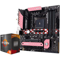 PLUS会员、有券的上：ASUS 华硕 TUF GAMING B550M-PLUS WIFI-GMZR+AMD R5-5600 板U套装