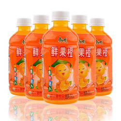 康师傅 鲜果橙330ml*6瓶 橙汁果汁果味饮品饮料