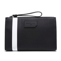 BALLY 巴利 男士手拿包 6224070 黑白色