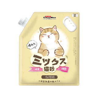 日本多格漫猫砂混合猫砂豆腐膨润土砂除臭三合一凯迪漫2.5kg包邮 单包2.5kg