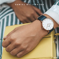 Daniel Wellington dw手表男 CLASSIC系列经典纯色织纹腕表40mm