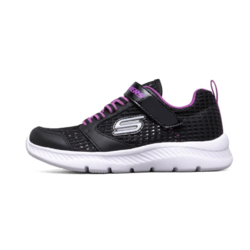 SKECHERS 斯凯奇 COMFY FLEX 2.0 女童休闲运动鞋 664168L/BKPR 黑色/紫色 35码