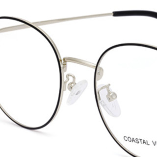 Coastal Vision 镜宴&essilor 依视路 钻晶A3系列 CVO3216 浅金色金属眼镜框+1.60折射率 非球面镜片