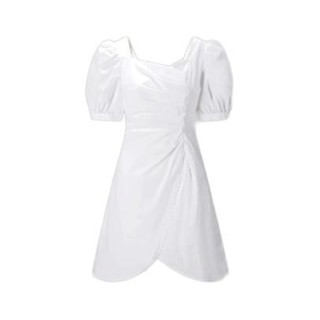 PEACEBIRD WOMEN 太平鸟女装 女士短款连衣裙 A8FAC160101 白色 M