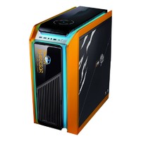 ThundeRobot 雷神 黑武士4+ 宫里的世界虎将联名款 十二代酷睿版 游戏台式机 橙色 (酷睿i7-12700、核芯显卡、16GB、1TB SSD、水冷)