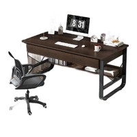 PLUS会员：SHICY 实采 电脑台式家用桌 160cm 黑架