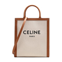 CELINE 思琳 大号女士帆布印花拼小牛皮边手提包托特包TOTE 192082BNZ.02NT