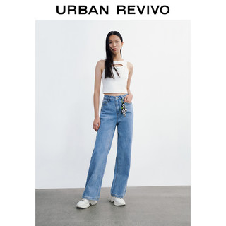 URBAN REVIVO 女士阔腿牛仔裤 WV08SBKN2000