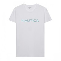 NAUTICA 诺帝卡 男士圆领短袖T恤 NDTS020472 白色 XXXL