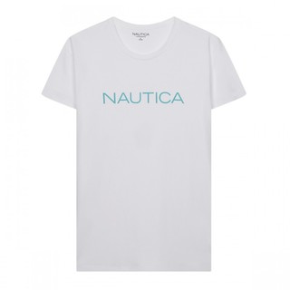 NAUTICA 诺帝卡 男士圆领短袖T恤 NDTS020472 白色 XXXL