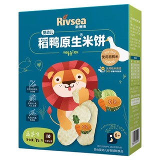 Rivsea 禾泱泱 稻鸭原生米饼 蔬菜味 32g