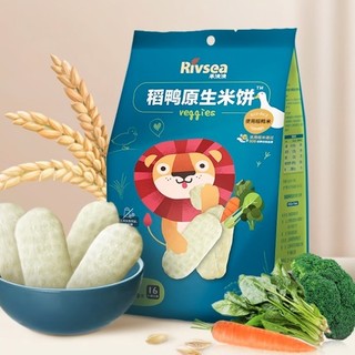 Rivsea 禾泱泱 稻鸭原生米饼 国产版 蔬菜味 50g