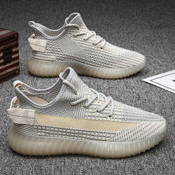 chuanqibaoluo传奇保罗男士飞织网面椰子款运动鞋suf26米色