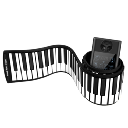 Terence 特伦斯 手卷钢琴88键便携式成人儿童初学乐器钢琴编曲键盘 升级版61键+双扬声器+触控设计+移调