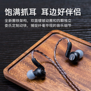 DUNU 达音科 DK3001PRO入耳式耳机铍振膜五单元圈铁音乐HIFI耳塞 黑色