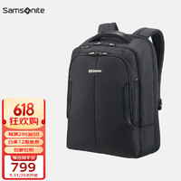 Samsonite 新秀丽 双肩包电脑包男士商务背包旅行包75215-1041 黑色