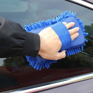 极享 雪尼尔洗车手套 汽车洗车工具擦车抹布除尘清洁 大号 JX3002