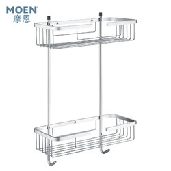 MOEN 摩恩 90133 方形角蓝置物架 双层