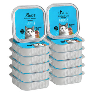 LORDE 里兜 猫罐头营养主食零食100g*12罐成幼猫咪含肉湿粮虾肉