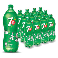 限地区、有券的上：7-Up 七喜 柠檬味 碳酸饮料 1L*12瓶