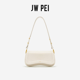 JW PEI布丁包2021新款时尚法棍包单肩包女士腋下包包1C56 Joy 白色