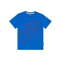 ASICS 亚瑟士 332221003070 男童短袖T恤 蓝色 110cm