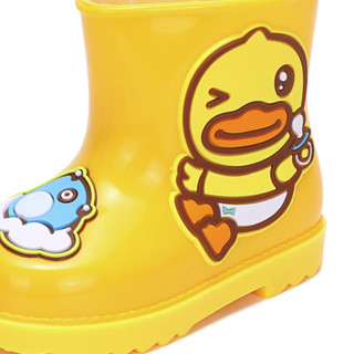 B.Duck BY1170305 儿童雨鞋 黄色 25码