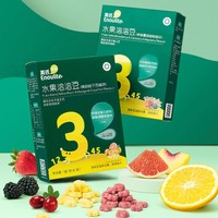 Enoulite 英氏 水果溶溶豆 零食儿童益生菌溶豆小包装草莓黄桃2口味3盒组