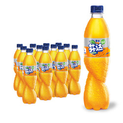 Coca-Cola 可口可乐 芬达 Fanta 无糖零卡 橙味汽水 碳酸饮料 500ml*12瓶