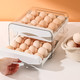 有券的上：川程 鸡蛋盒冰箱收纳盒 白色双层 32格