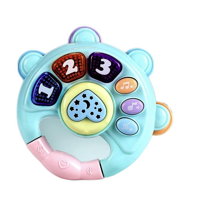 HUANGER 皇儿 儿童投影音乐铃鼓 电池+螺丝刀款