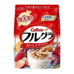 Calbee 卡乐比 日本进口经典原味水果麦片700g即食学生营养早餐代餐