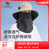 CAMEL 骆驼 运动渔夫帽包裹式防晒防紫外线太阳帽子登山出游三合一帽子