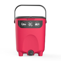 HONGYUE 虹越 2022新品 家用堆肥桶10L精品装 厨余有机垃圾分类发酵堆肥工具 红色