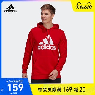 adidas 阿迪达斯 M BL FT HD 男子运动卫衣 GK9540 黑色/白 XS