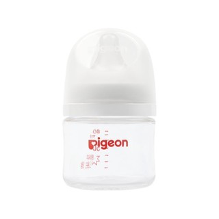 Pigeon 贝亲 自然实感第3代PRO系列 玻璃奶瓶 80ml配SS号奶嘴