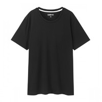 Baleno 班尼路 男女款圆领短袖T恤 88002294 纯黑 L