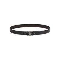 Salvatore Ferragamo 菲拉格慕 GANCINI系列 男士牛皮板扣腰带 0694531 黑色 100